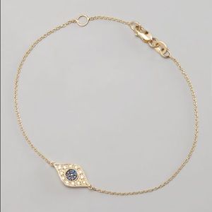 Sydney Evans 14k Diamond & Sapphire & Evil Eye Bracelet